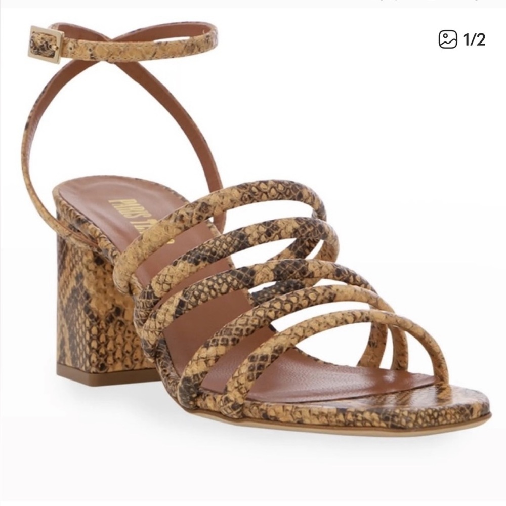 Paris Texas Carla Python Wrap Sandals size 40